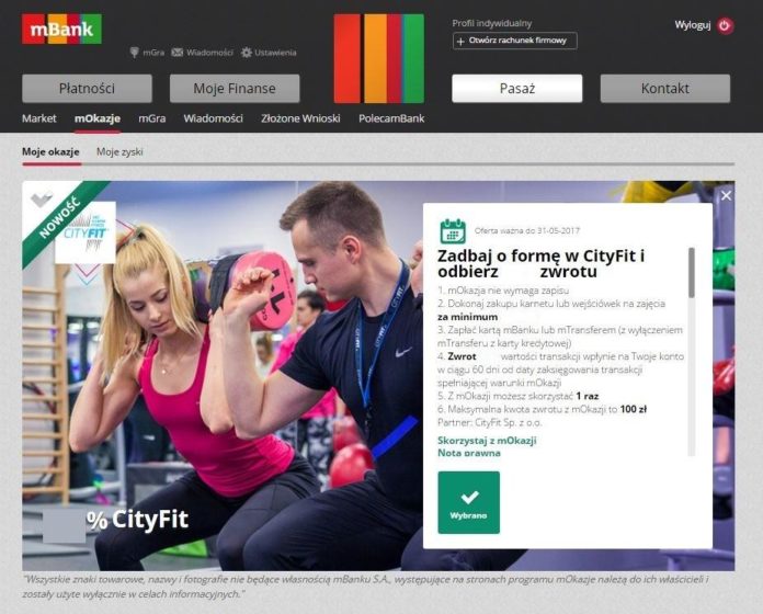 Bankowa okazja dla CityFit